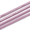 Elastic Cord, with Nylon Outside and Rubber Inside, Printed Word, Plum, 2.5mm, about 100yard/bundle(300 feet/bundle)