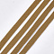 Plush Fabric Ribbon, Polyester Ribbon, Goldenrod, 10mm, about 100yards/roll(91.44m/roll)