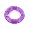 Round Aluminum Wire, Bendable Metal Craft Wire, for DIY Jewelry Craft Making, Medium Orchid, 9 Gauge, 3.0mm, 25m/500g(82 Feet/500g)