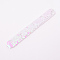 Mermaid Slap Bracelets, Two-color Reversible Charm Sequins Flip Wristbands, Lavender Blush, 214x28x5.5mm