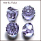 K9 Glass, Imitation Austrian Crystal Beads, Grade AAA, Faceted, Diamond, Lilac, 9.5~10x7~8mm, Hole: 0.9~1mm