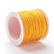 Braided Nylon Thread, DIY Material for Jewelry Making, Gold, 0.8mm, 100yards/roll