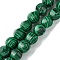 Synthetic Malachite Beads Strands, Faceted, Round, 10mm, Hole: 1.3mm, about 40pcs/strand, 16.14~16.22''(41~41.2cm)