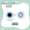 20 Pairs Polyester Cloth Self-adhesive Patches DIY-GA0010-10-2