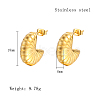 304 Stainless Steel Stud Earrings ER8501-1-4
