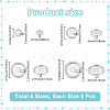 20Pcs 4 Styles 4-Hole Zinc Alloy Buttons BUTT-NB0002-12P-2