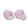 Transparent Acrylic Waffle Beads OACR-E016-01F-3