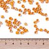 6/0 Opaque Colors Lustered Round Glass Seed Beads X-SEED-A012-4mm-130-3