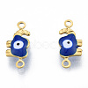 Ion Plating(IP) 304 Stainless Steel Enamel Connector Charms LS-STAS-N092-177A-1