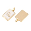 Brass Enamel Pendants KK-CBA62C2-01H-3