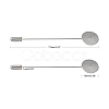 Tarnish Resistant 201 Stainless Steel Brooch Findings STAS-S066-01-4