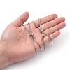 Tarnish Resistant Adjustable 304 Stainless Steel Slider Bracelets Making STAS-T050-030P-5