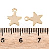 201 Stainless Steel Charms STAS-F039-04A-G-2