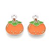 Fruit Alloy Enamel Charms PALLOY-S058-01P-21-2