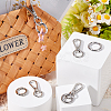 DIY Keychain Clasp Findings Kits DIY-SP0003-47P-3