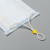 Heart PVC Plastic Cord Lock for Mouth Cover KY-D013-04C-4