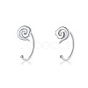 999 Fine Silver Stud Earrings FS-WG1D9DE-20-1