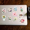 50Pcs Cartoon Flower Paper Sticker Label Set X-DIY-G066-05-5