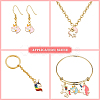 60Pcs 10 Styles Alloy Enamel Pendants ENAM-CJ0002-69-7