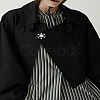 2Pcs Brass Cubic Zirconia Shank Buttons BUTT-LP0001-66-3