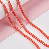 Faceted(32 Facets) Glass Beads Strands EGLA-J042-35A-04-4