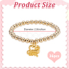 36Pcs CCB Plastic Round Bead Bracelets BJEW-DR00021-2