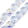 Electroplate Baking Paint Transparent Glass Beads Strands GL-CBA2ED2-05J-4