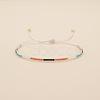 Bohemian Style Glass Seed Beaded Braided Bead Bracelets  for Women DY3905-4-1