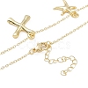 Bohemian Summer Beach Style 18K Gold Plated Shell Shape Initial Pendant Necklaces IL8059-24-2