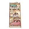 Christmas Themed Natural Wood Pendant Decorations HJEW-P010-01-6