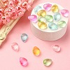 20Pcs 5 Colors Transparent Spray Painted Glass Beads GLAA-YW0001-91-5