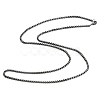 304 Stainless Steel Box Chain Necklace NJEW-D046-02B-1