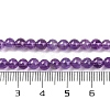 Natural Amethyst Round Bead Strands G-M212-4mm-01B-3