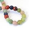 Natural Mixed Stone Round Bead Strands G-E334-8mm-23-3