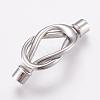 Tarnish Resistant 304 Stainless Steel Magnetic Clasps with Glue-in Ends STAS-L189-12P-1
