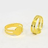 Adjustable Mixed Style Brass Finger Ring Settings KK-X0075-2