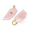 Natural Rose Quartz Pendants GG-CBA51ED-04G-03-3