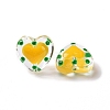 Glass Heart Beads GLAA-D005-01E-3