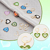 DIY Heart Drop Earring Making Kit DIY-GA0003-92-4