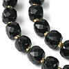 Natural Obsidian Beads Strands G-Q010-A23-01-4