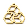 304 Stainless Steel Pendants LS-STAS-D036-05G-1