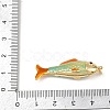 Brass Enamel Pendants KK-L255-03G-B-4