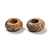 Natural Picture Jasper European Beads G-R488-02A-2