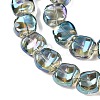 Electroplate Glass Beads Strands EGLA-N012-07T-3