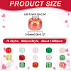 15 Colors Glass Seed Beads SEED-HY0001-15B-2