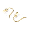 925 Sterling Silver with Clear Cubic Zirconia Earring Hooks STER-G036-16G-2