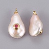 Natural Cultured Freshwater Pearl Pendants PEAR-F008-31G-06-2