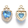 Glass Pendants GLAA-T021-14B-2