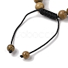 8mm Round Natural Picture Jasper Braided Bead Bracelets BJEW-C067-01B-28-4