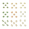 45Pcs 9 Styles Alloy Enamel Shell Shape Cabochons MRMJ-CJ0001-39-1